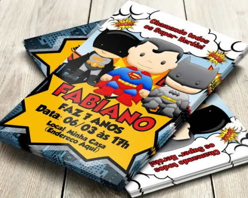 Convite Digital Vingadores Baby
