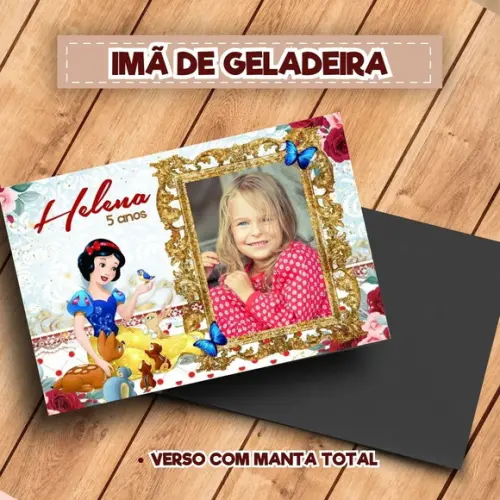 Imã de Geladeira Branca de Neve