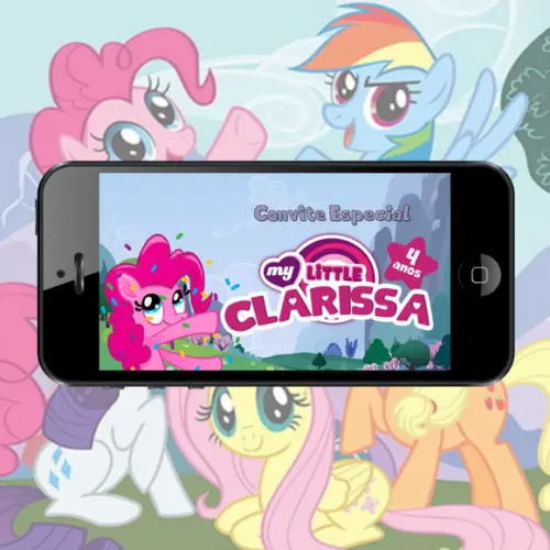 Convite De Aniversário Animado-my Little Pony
