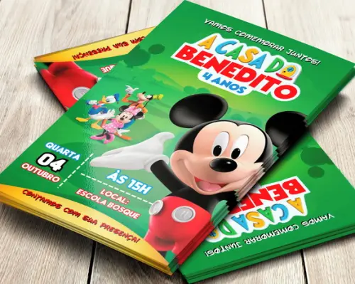 Convite Digital Casa do Mickey