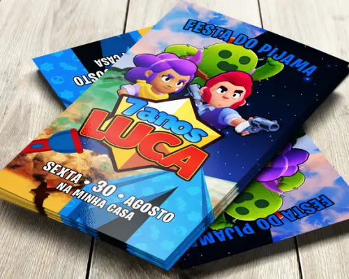 Convite Digital Brawl Stars