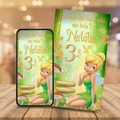 Convite Digital Interativo Tinkerbell