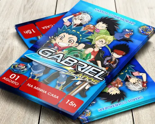 Convite Digital Beyblade