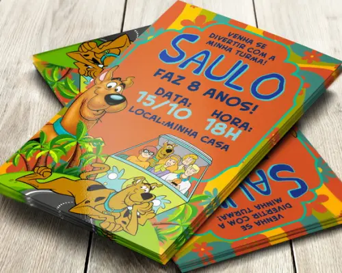Convite Digital Scooby-doo