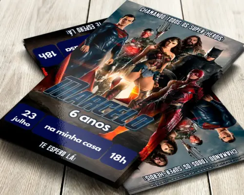 Convite Digital Liga da Justiça