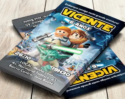 Convite Digital Lego Star Wars