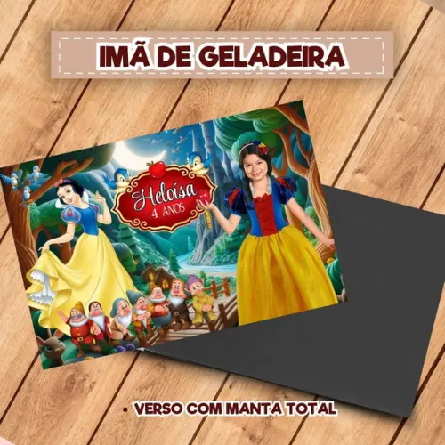 Imã de Geladeira Branca de Neve