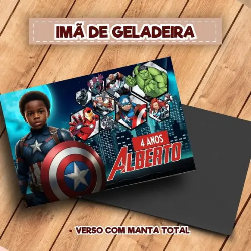 Imã de Geladeira Vingadores