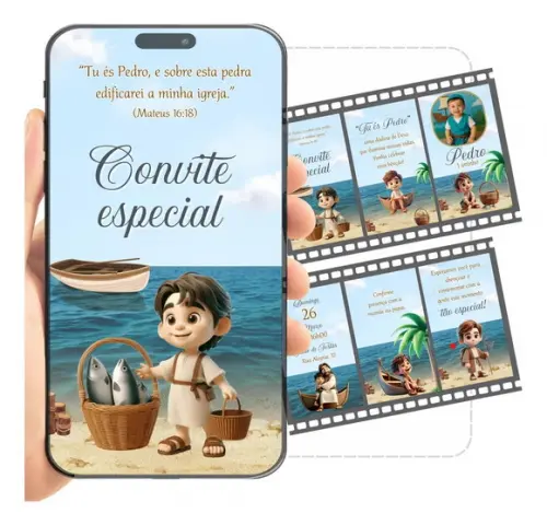 Convite Animado Tu És Pedro