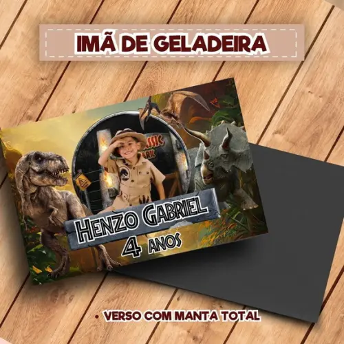 Imã de Geladeira Jurassic Park