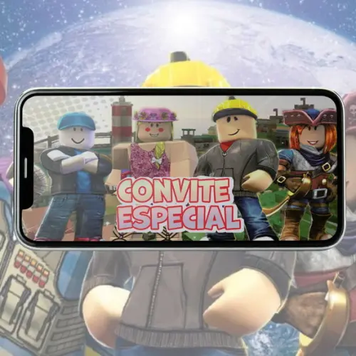 Convite Animado Roblox