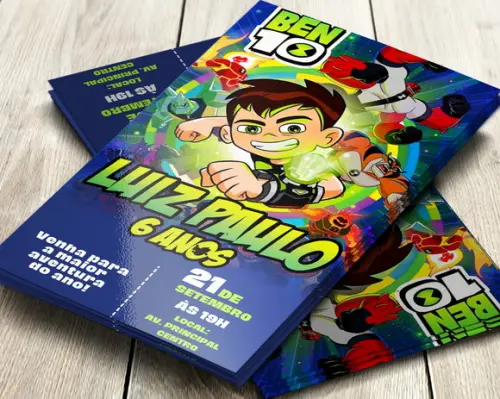Convite Impresso Ben 10