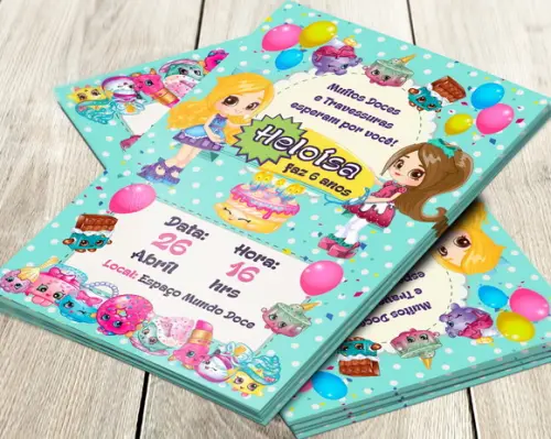 Convite Digital Shopkins