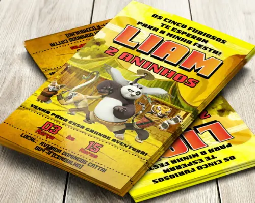 Convite Digital Kung Fu Panda