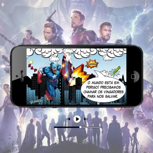 Convite de Aniversário Animado- Vingadores