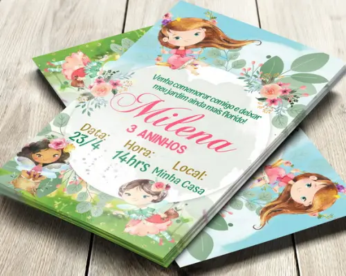 Convite Digital Jardim das Fadas