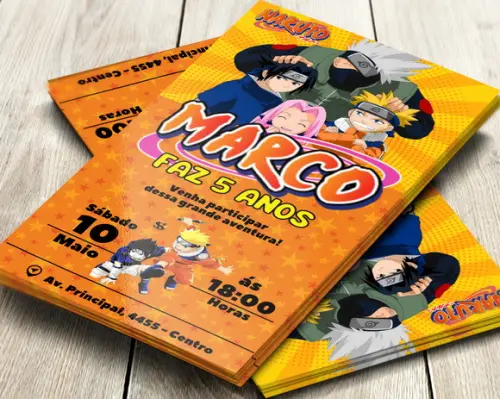 Convite Digital Naruto