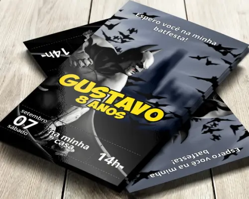 Convite Impresso Batman