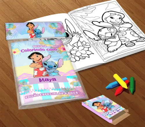 Kit Colorir Lilo e Stitch