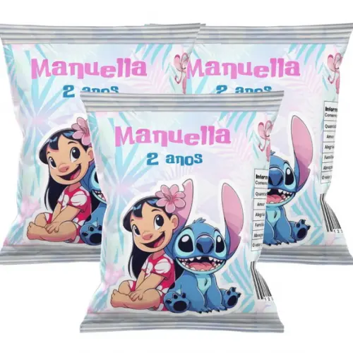 Embalagem para Salgadinho Lilo e Stitch