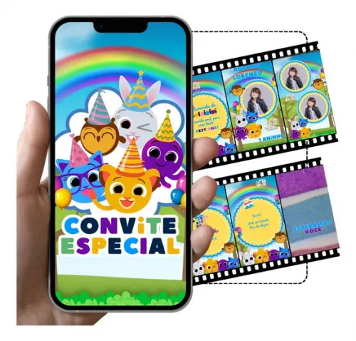 Convite Animado Bolofofos