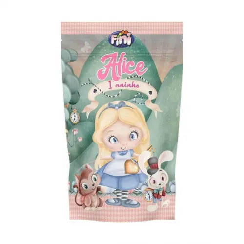 Saco Zip Lock Alice no País das Maravilhas Cute