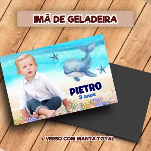 Imã de Geladeira Fundo do Mar Menino