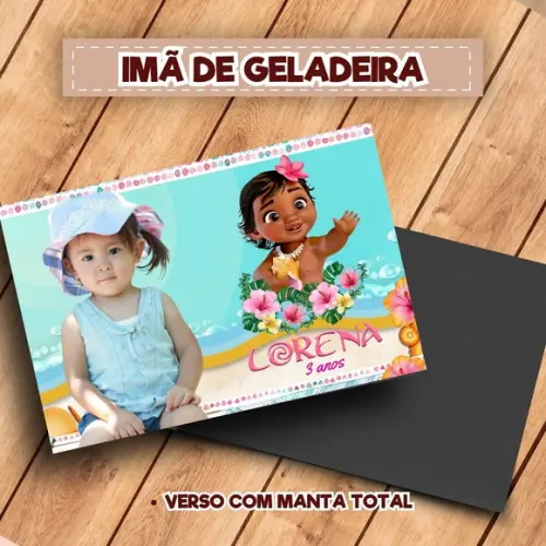 Imã de Geladeira Moana Baby