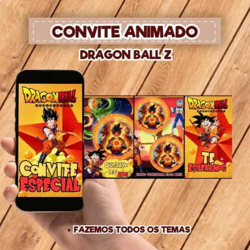 Convite Animado Dragon Ball Z