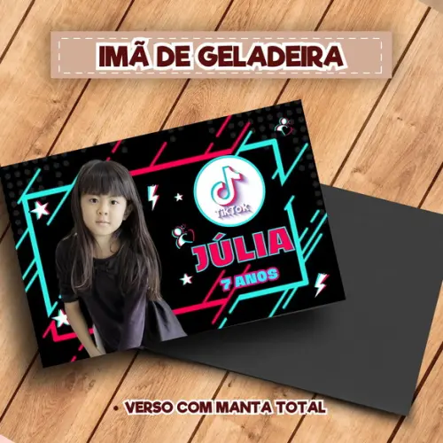 Imã de Geladeira Personalizado Tiktok