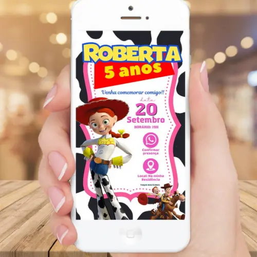 Convite Digital Interativo Toy Story