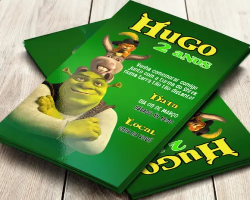 Convite Digital Shrek