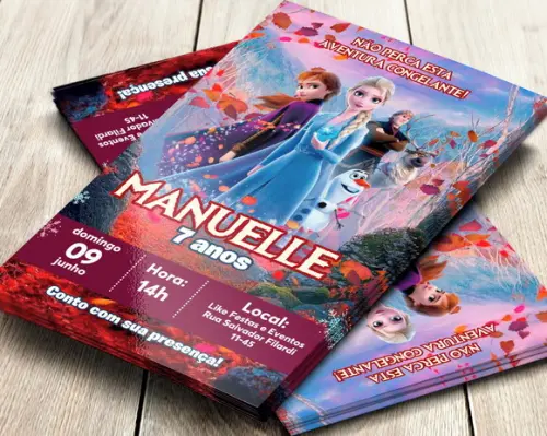 Convite Digital Frozen 2