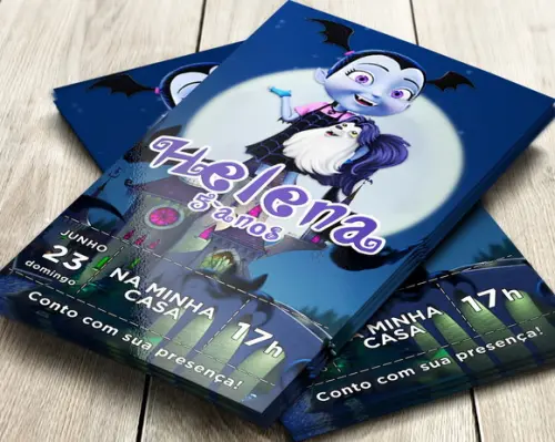 Convite Impresso Vampirina