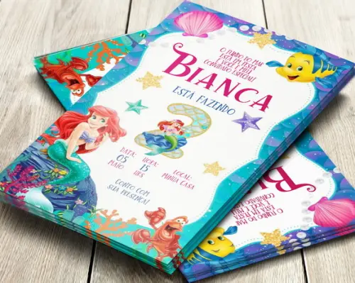 Convite Impresso Ariel