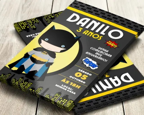 Convite Digital Batman Cute