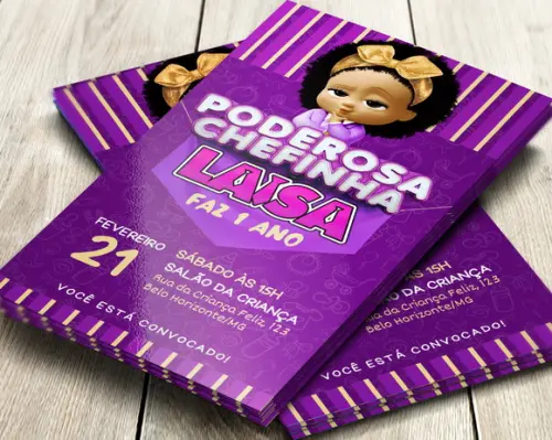 Convite de Aniversário Digital Poderosa Chefinha