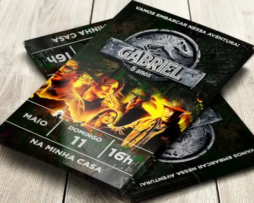 Convite Digital Jurassic Park