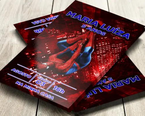 Convite Digital Homem Aranha