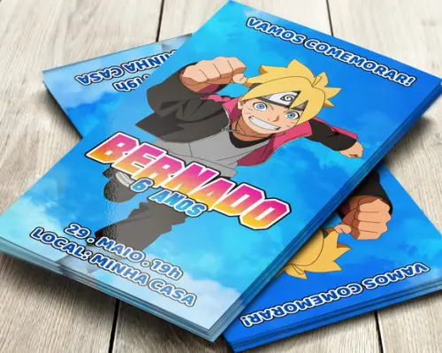 Convite Digital Boruto
