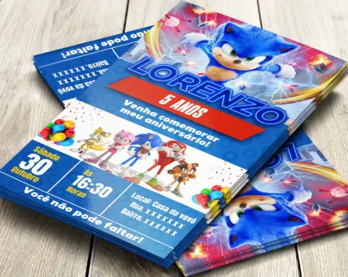 Convite Digital Sonic