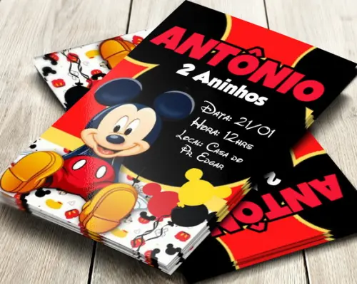 Convite Digital Mickey
