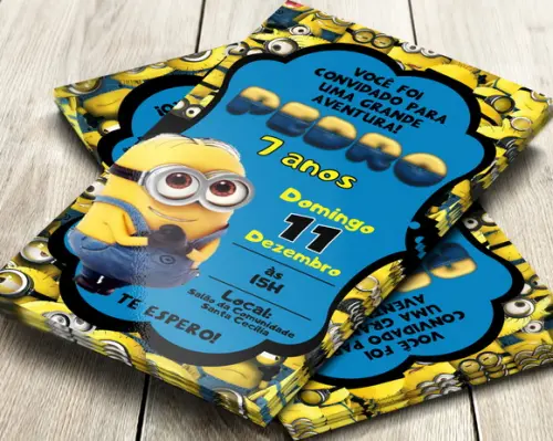 Convite Digital Minions