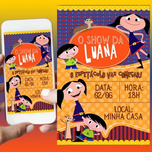 Convite Digital Show da Luna