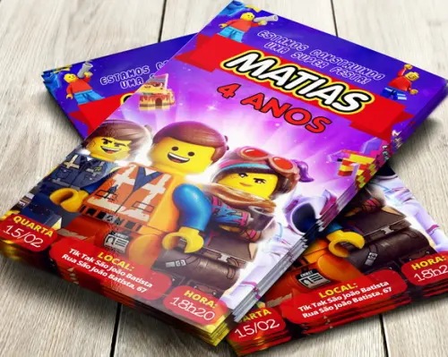 Convite Digital Lego