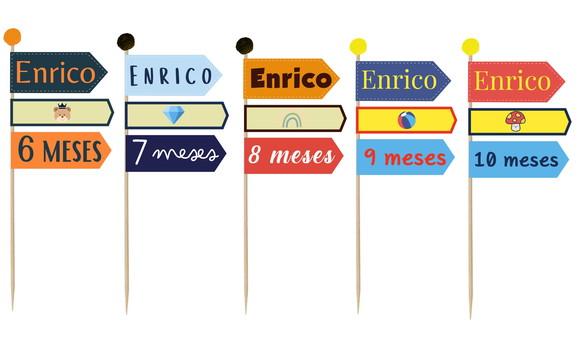 12 Topos para Mesversário Menino Minimalista
