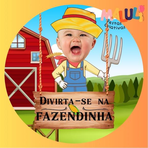 Adesivos Fazendinha com a Sua Foto