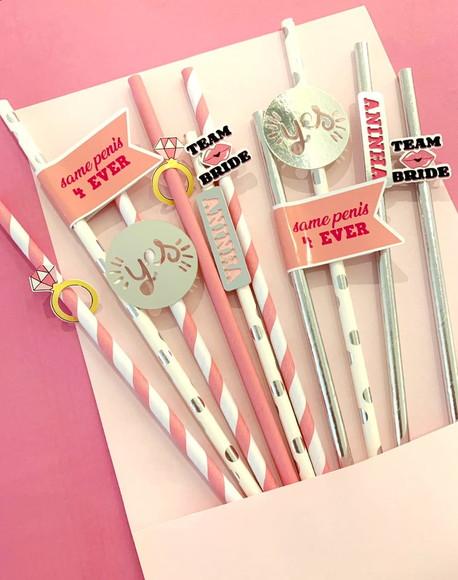 Canudos para Despedida de Solteira Personalizados