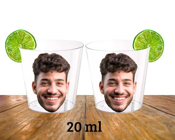 Copo Shot Tequila Despedida de Solteira com Foto Noivo