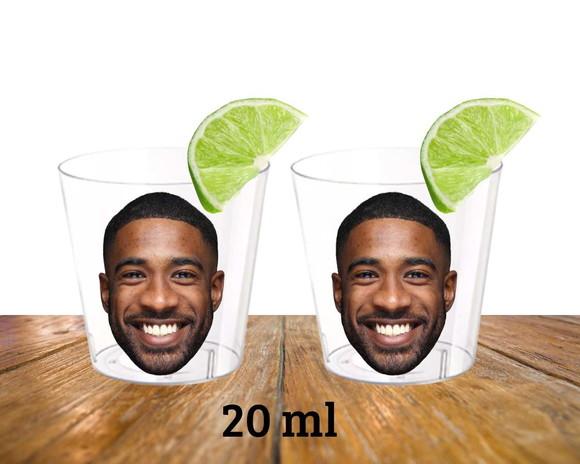 Copo Shot Tequila Despedida de Solteira com Foto Noivo